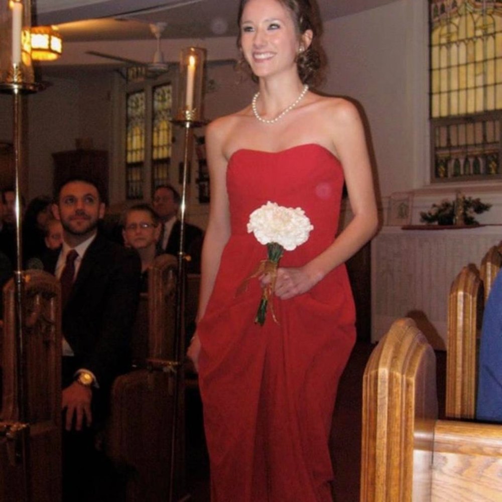 David’s bridal bridesmaid dress